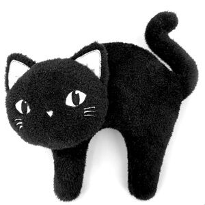 New!!! Bullseye Playground Black Cat Halloween Decor Throw Pillow (NWT)